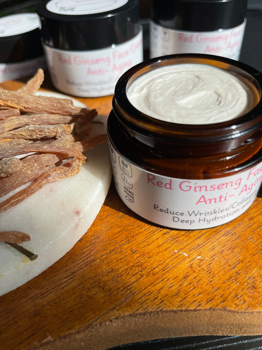 Red Ginseng Anti-Aging Face Cream-Natural Hydrating & Collagen Support Moisturizer